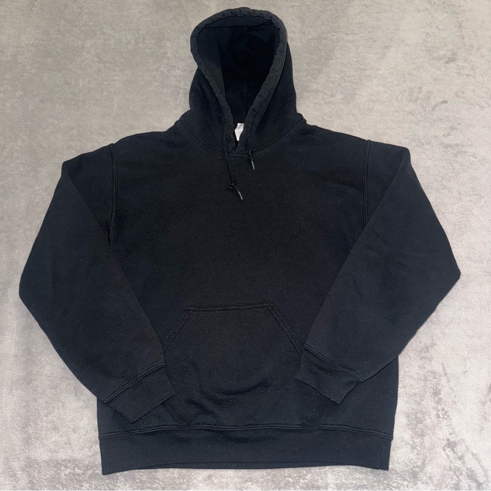 Black Gildan Unisex Hooded Pullover Sweatshirt, hoodie